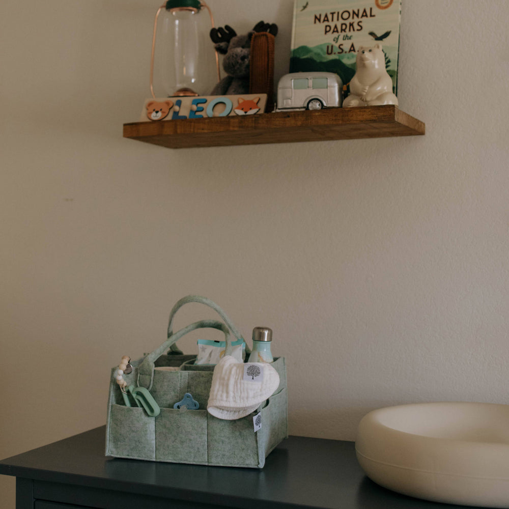 
                      
                        Diaper Caddy in Sage Green
                      
                    