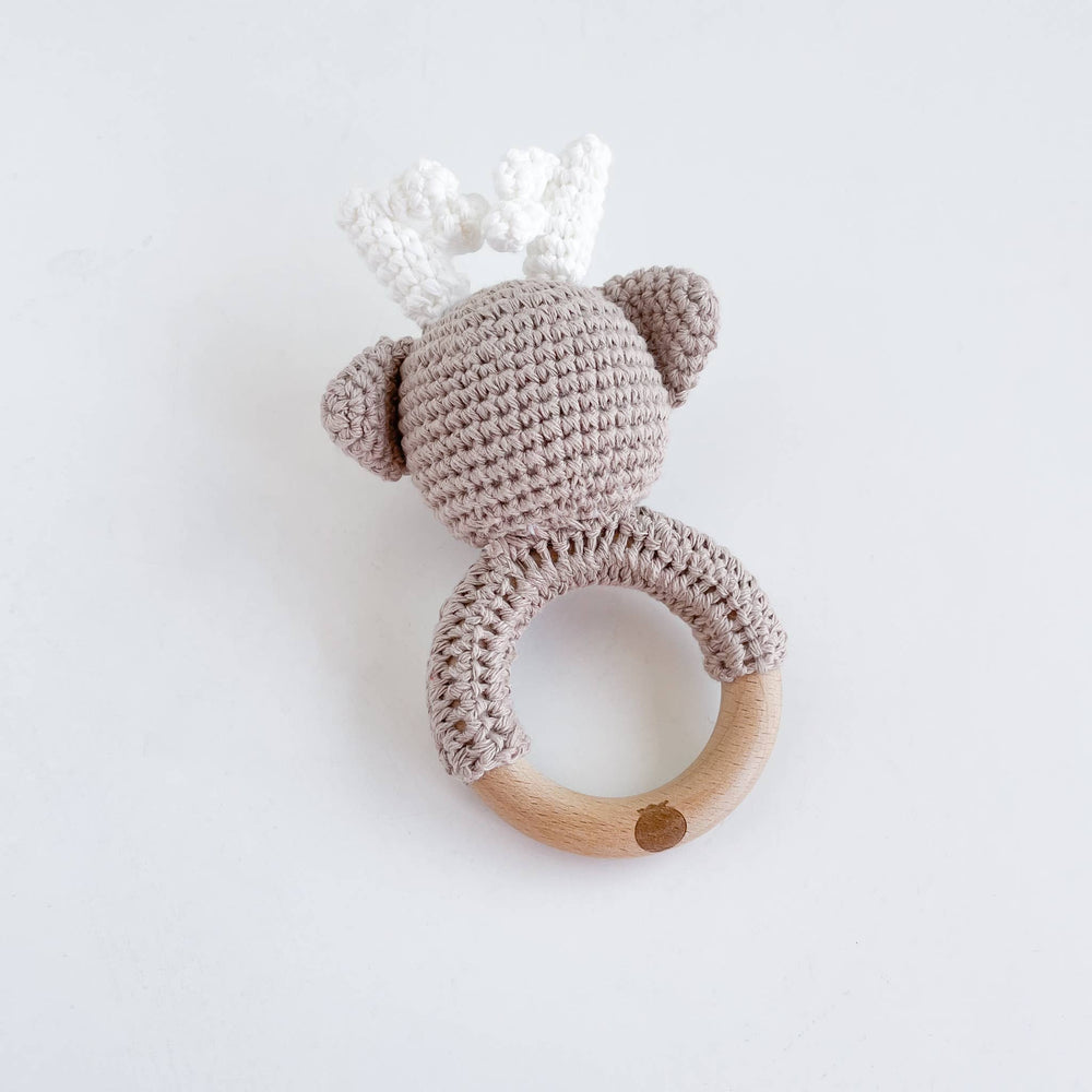 
                      
                        Cotton Crochet Rattle Teether - Deer - Grace & Haven
                      
                    