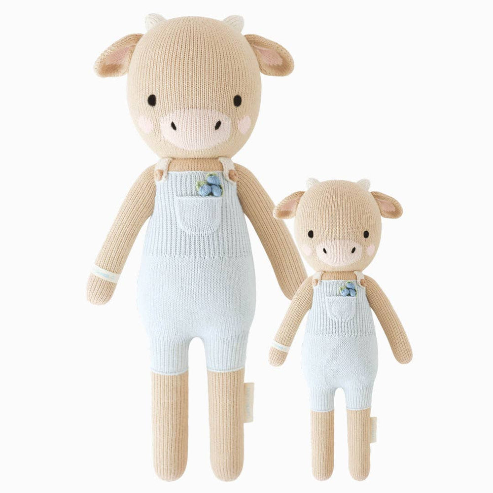 Asher the Cow by cuddle+kind – Hand-Knit Fair Trade Doll That Gives 10 Meals