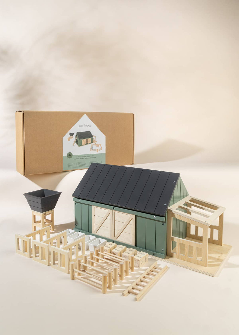 Wooden Play Farm Barn & Accessories Set – Adventure Awaits!