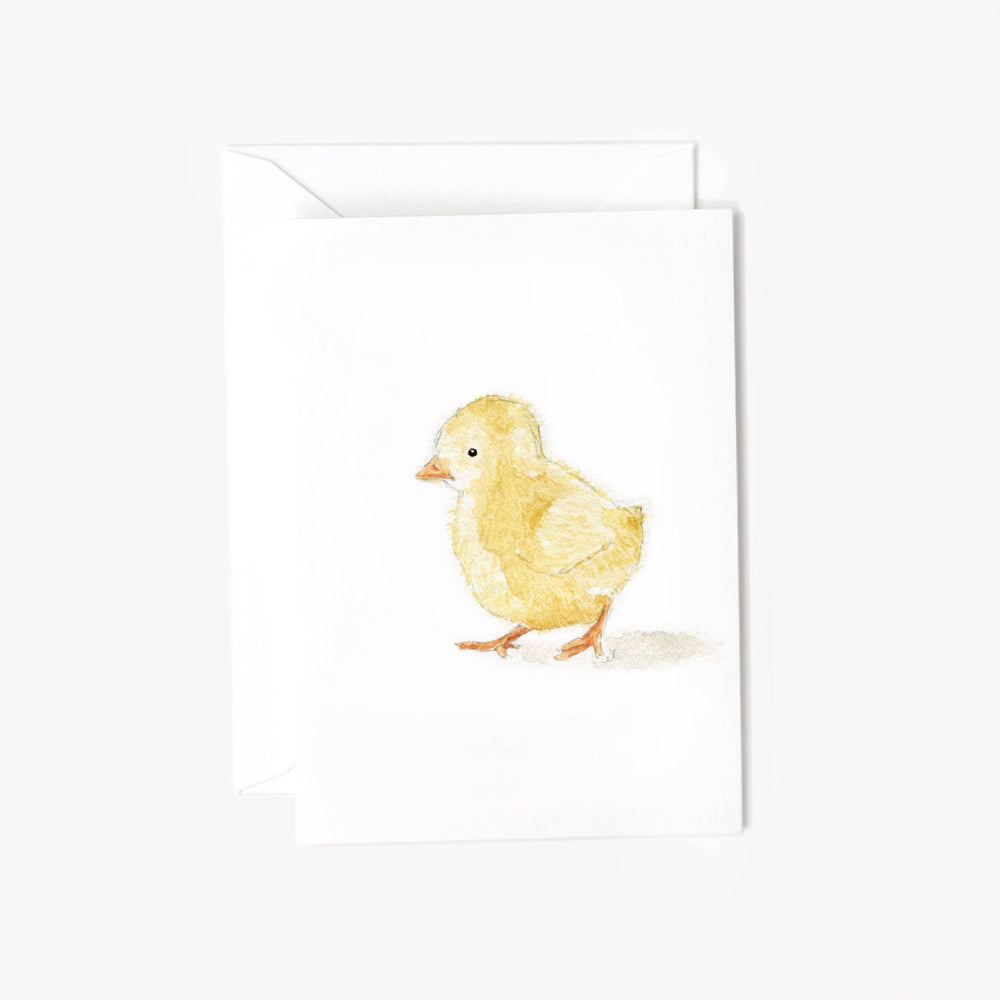 Chick Mini Notecard – Petite Spring Greeting Card by Emily Lex