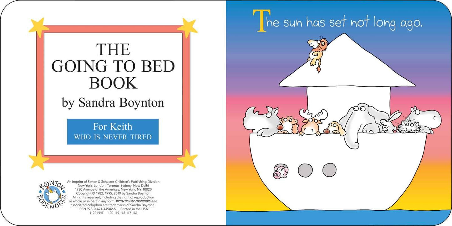 Going to Bed Book by Sandra Boynton