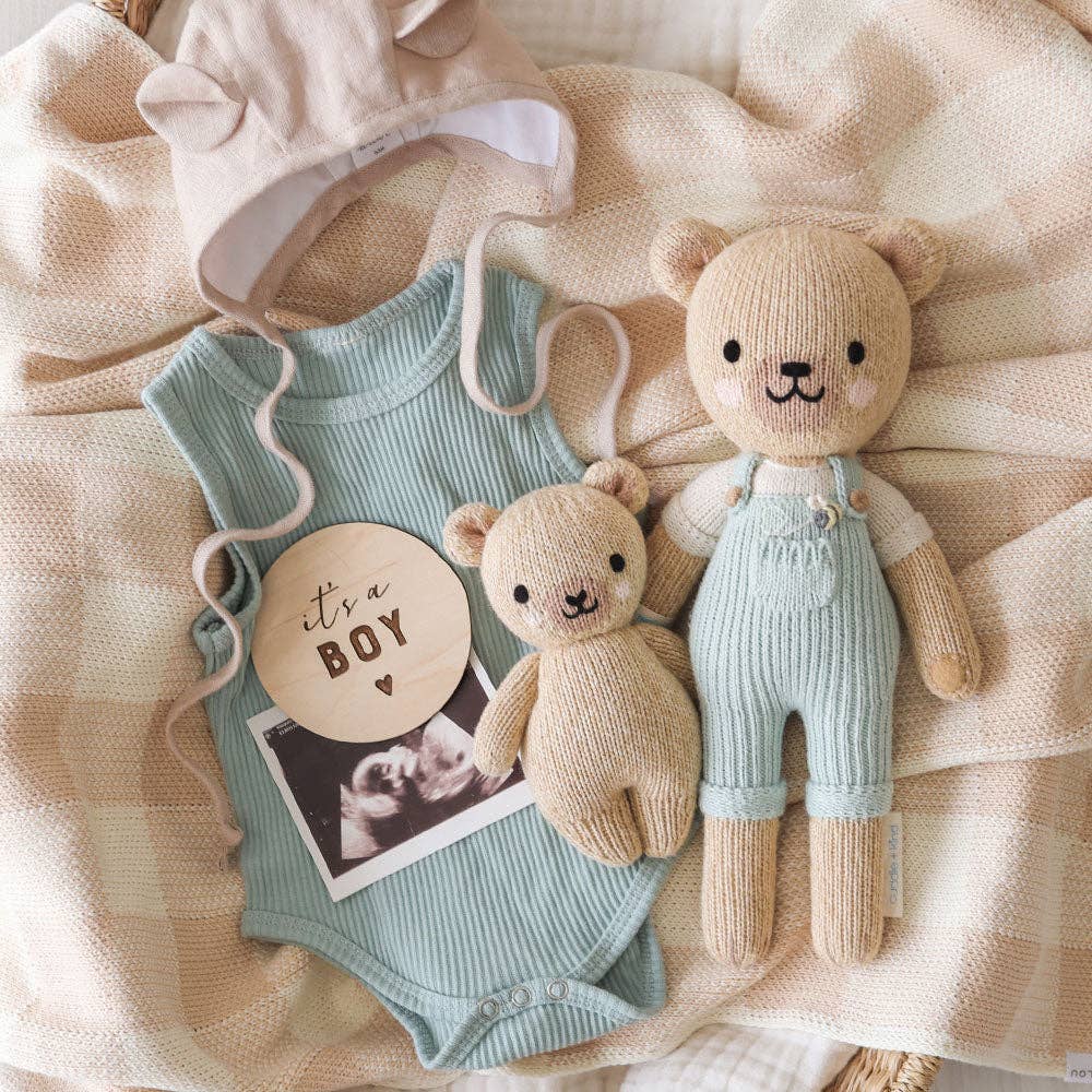 
                      
                        Baby Honey Bear – Hand-Knit Stuffed Animal | Gives 5 Meals
                      
                    