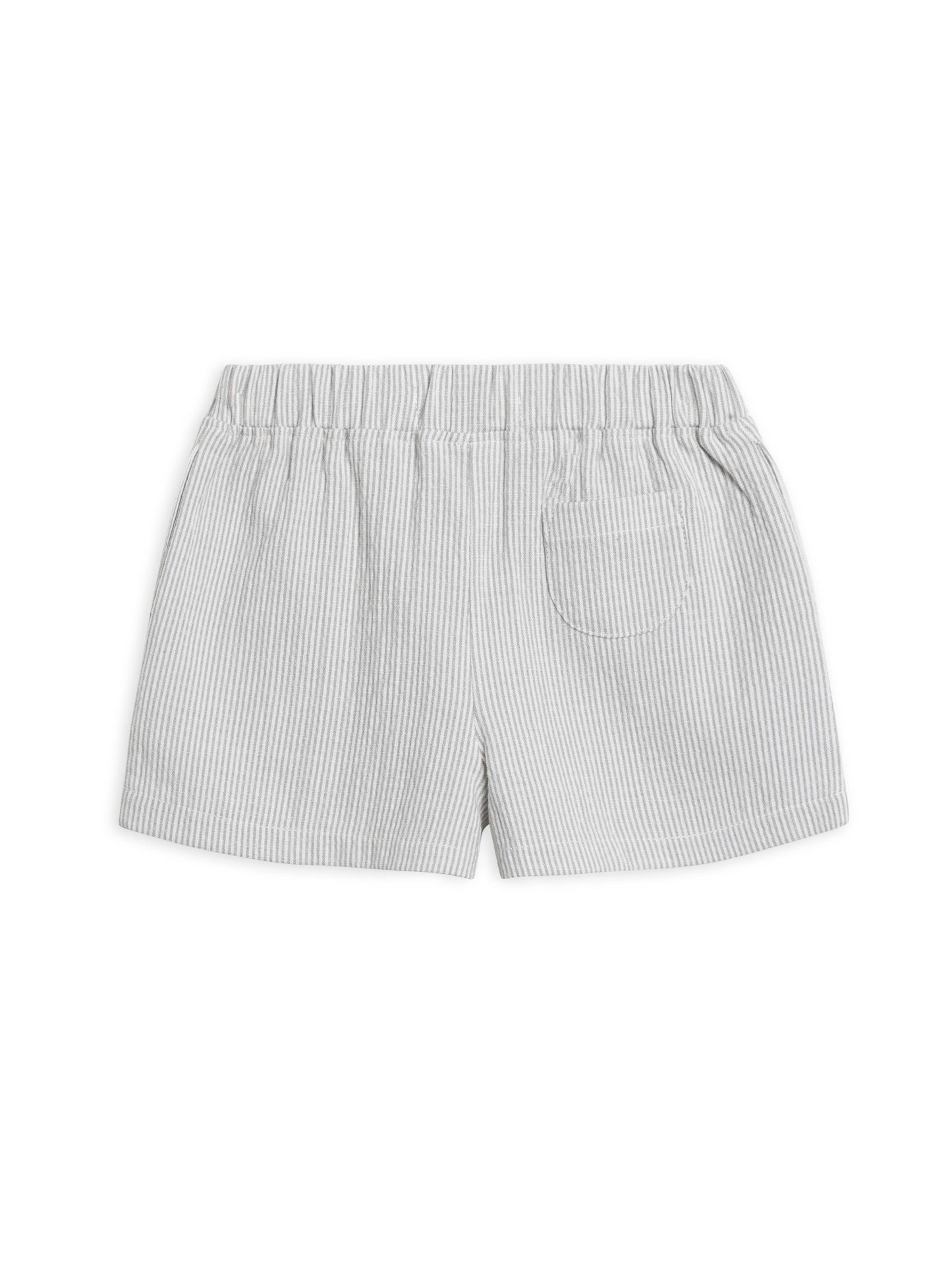 Organic Kids Nixie Seersucker Shorts - Shore Stripe/Mist | Comfortable & Stylish Toddler Shorts by Colored Organics