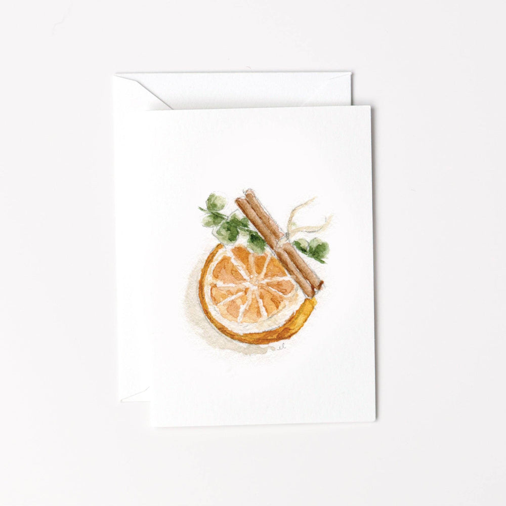 Orange spice mini notecard