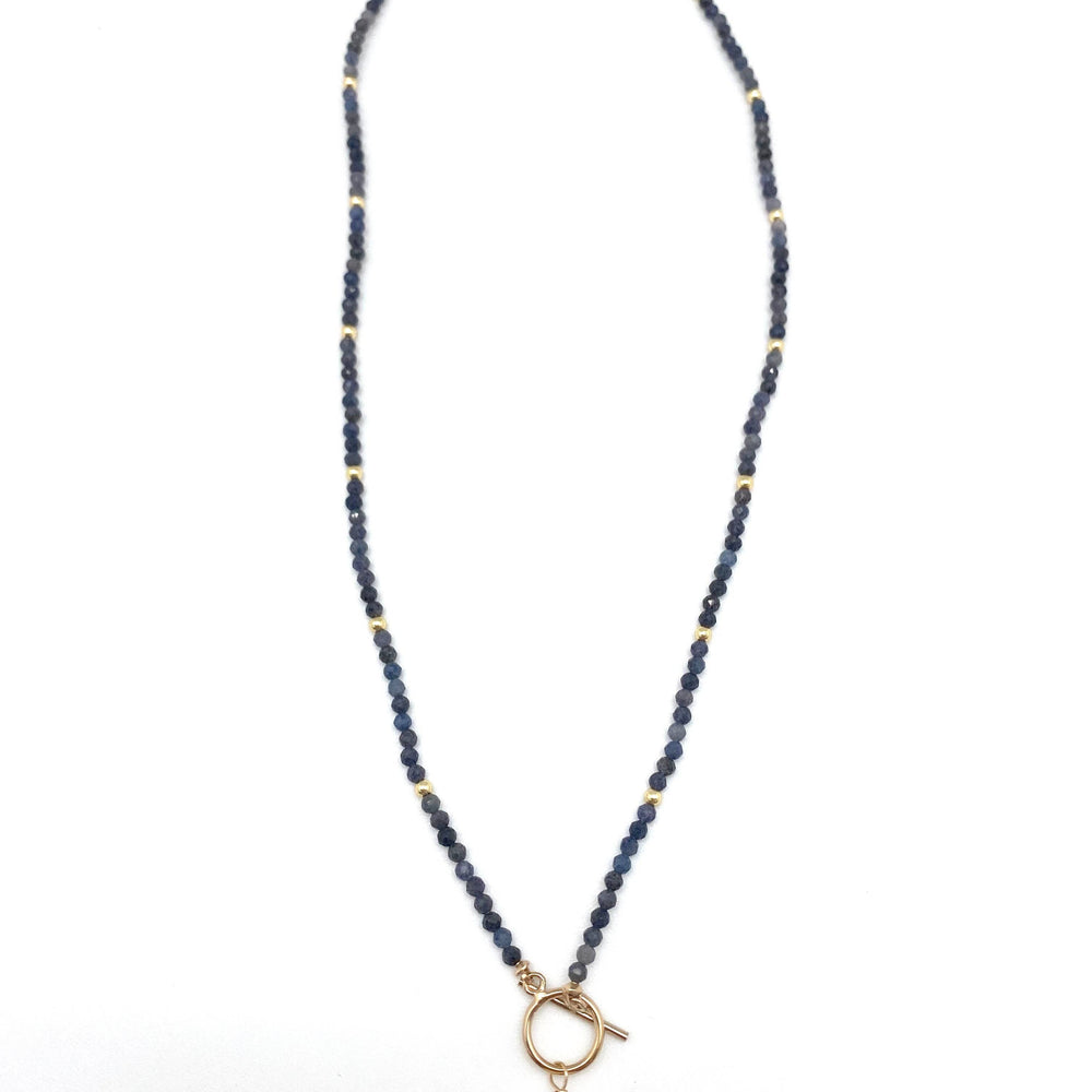 Carol Necklace - Blue Sapphire Gemstone