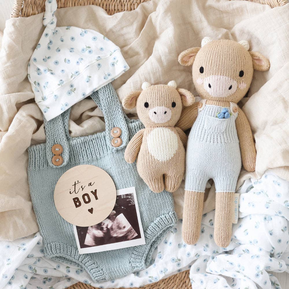 
                      
                        Asher the Cow by cuddle+kind – Hand-Knit Fair Trade Doll That Gives 10 Meals
                      
                    