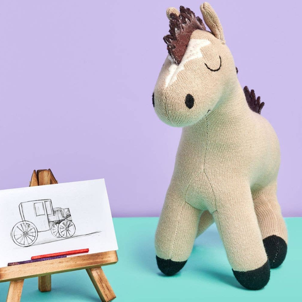 
                      
                        Knitted Organic Cotton Horse Plush Toy
                      
                    