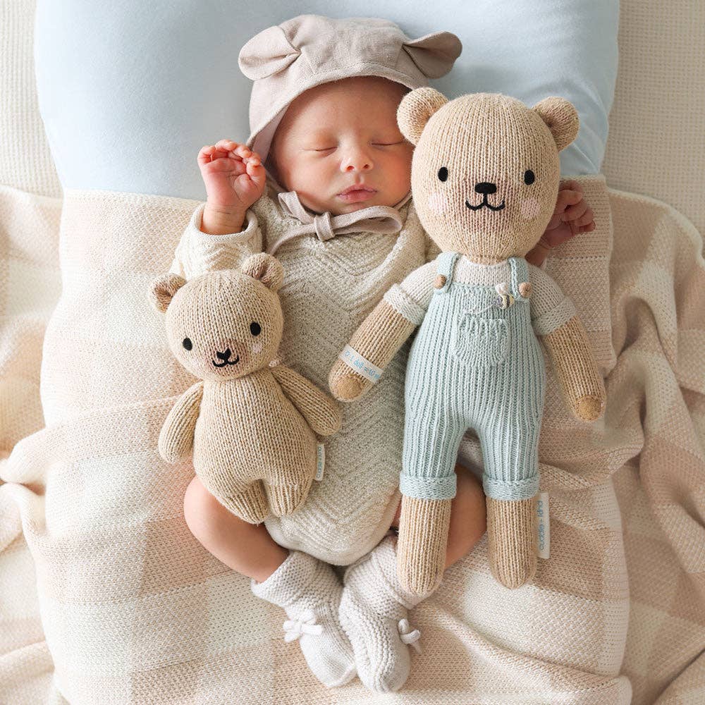 
                      
                        Baby Honey Bear – Hand-Knit Stuffed Animal | Gives 5 Meals
                      
                    