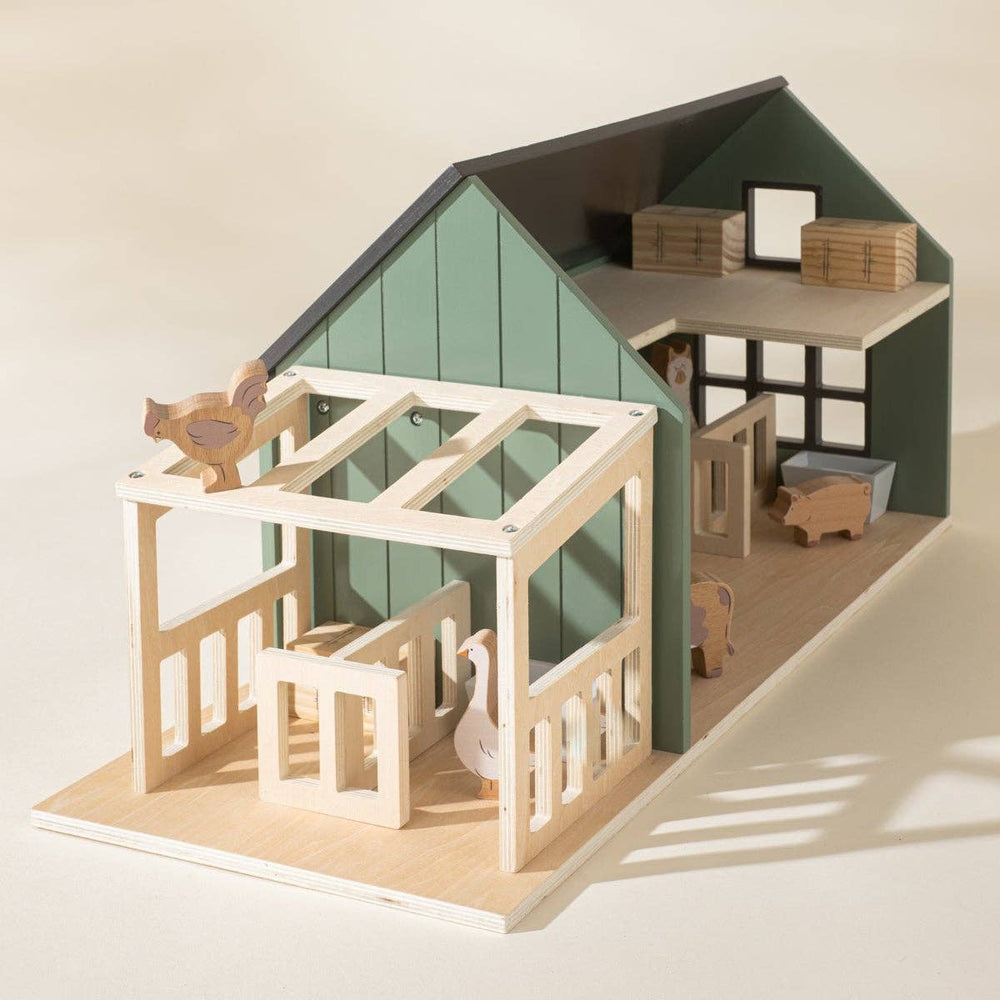 
                      
                        Wooden Farm Barn & Accessories Set - Grace & Haven
                      
                    