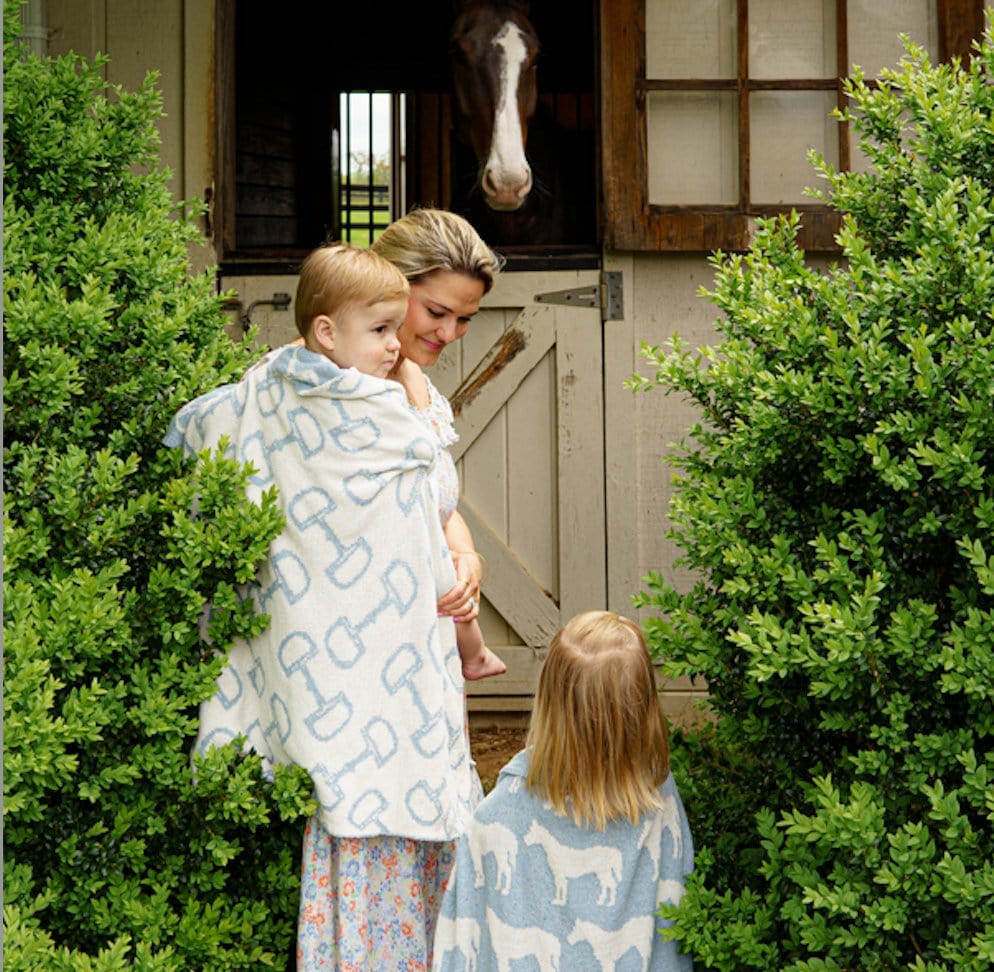 Baby Bits Reversible Blanket – Eco-Friendly Equestrian Inspired Baby Throw
