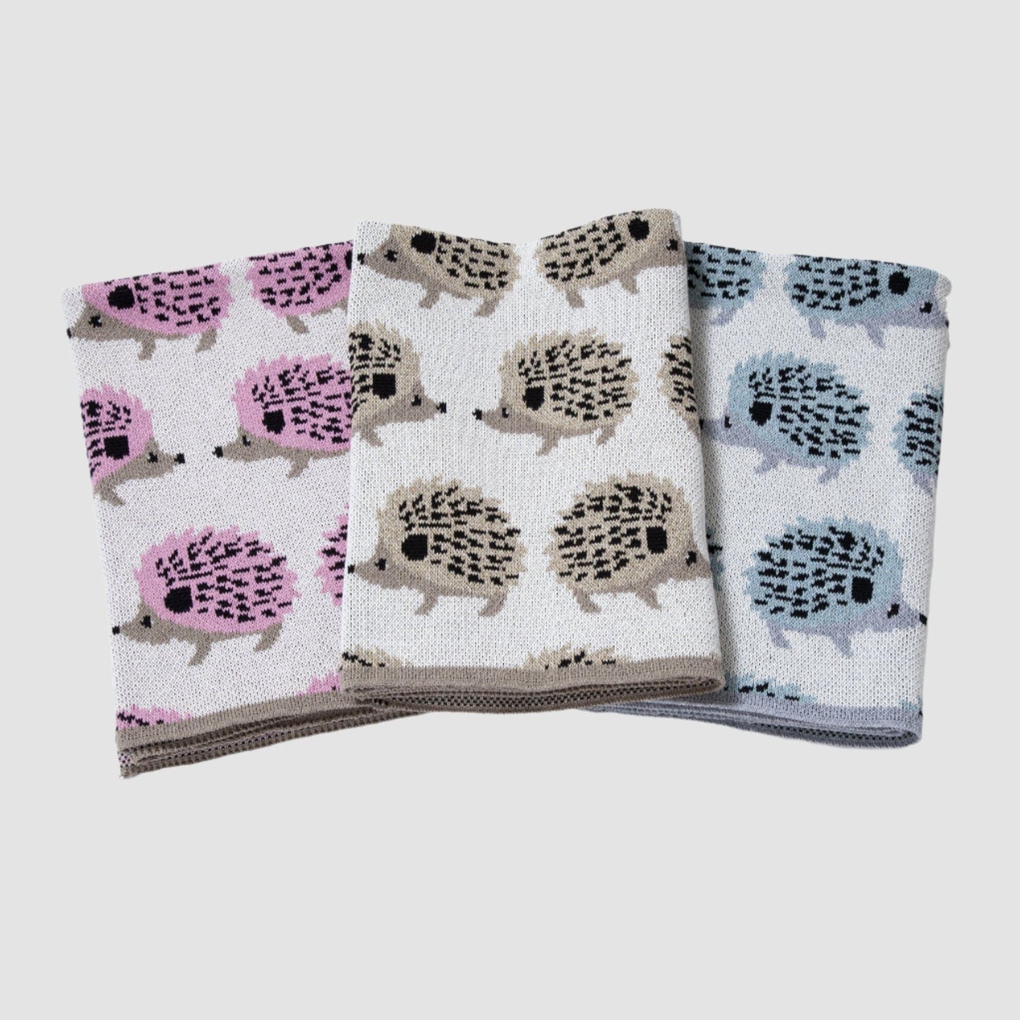 Eco Baby Hedgehog Throw Blanket – Soft & Cuddly Prickly Hedgehog Design for Nursery