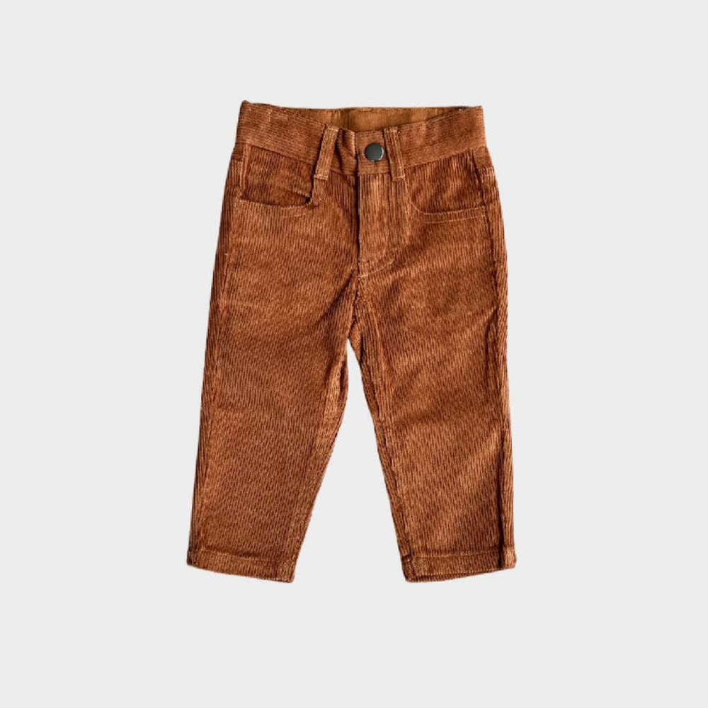 
                      
                        Flat lay of Boys’ Corduroy Pants, featuring the rich texture and color, perfect for elevating any little boy’s outfit.
                      
                    