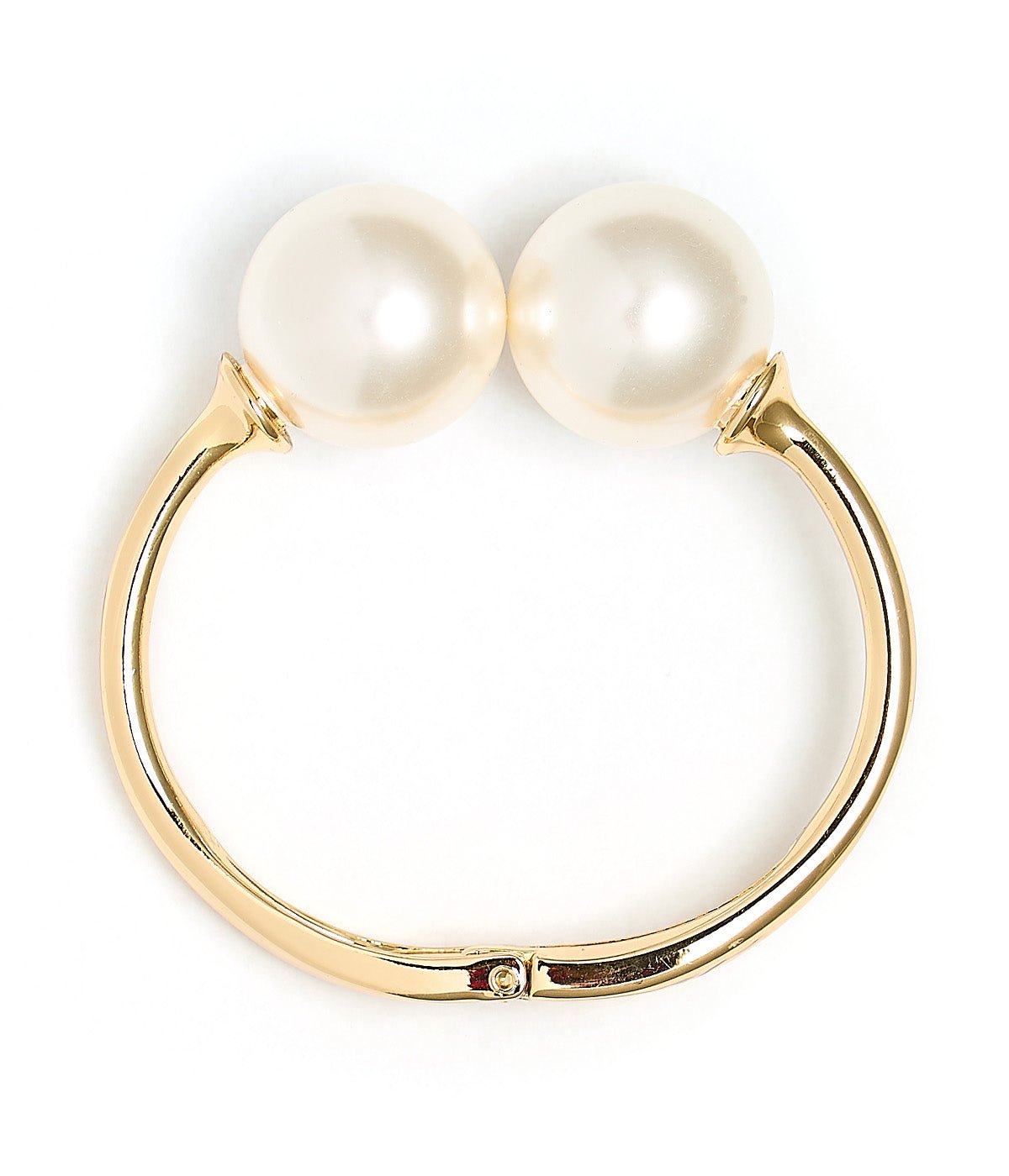 Brooke pearl bangle gold cuff by Lisi Lerch.