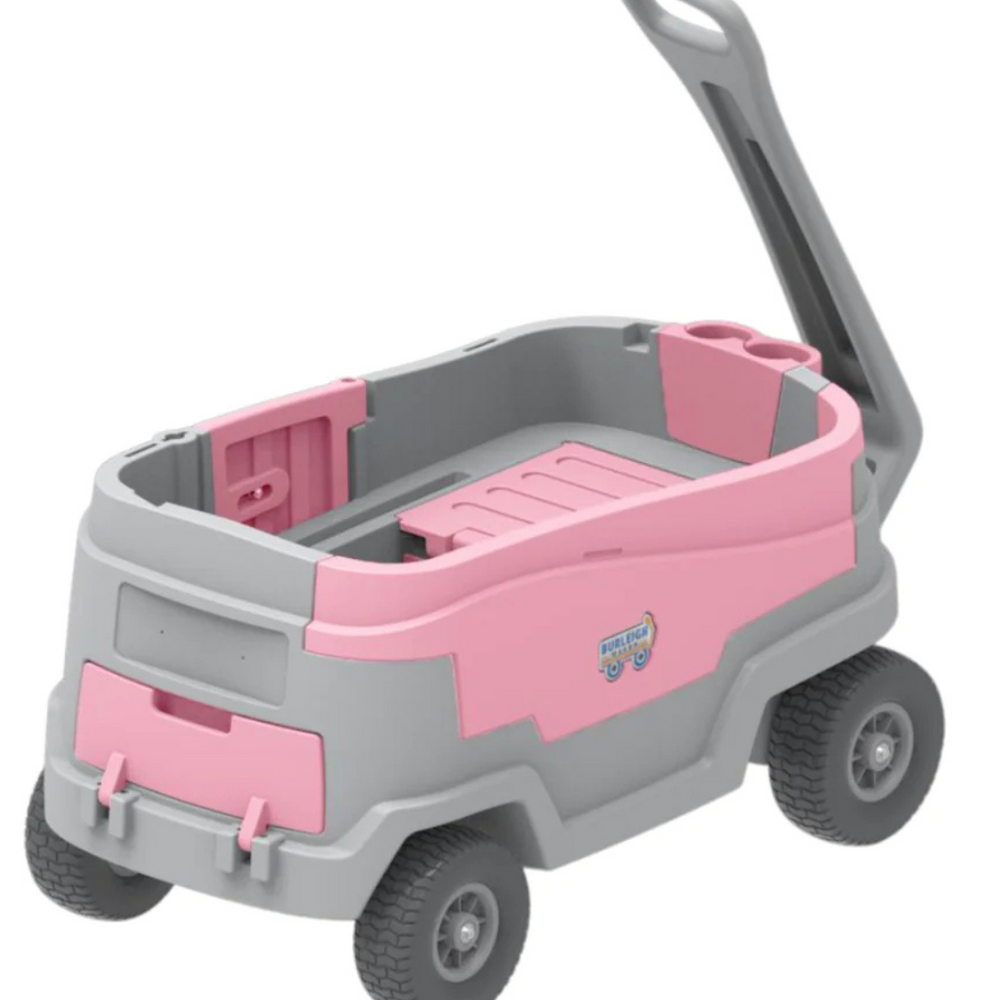 
                      
                        Burleigh Wagon Kids Stroller & Beach Wagon in Shell Pink, offering style and functionality with a cooler for outdoor adventures.
                      
                    