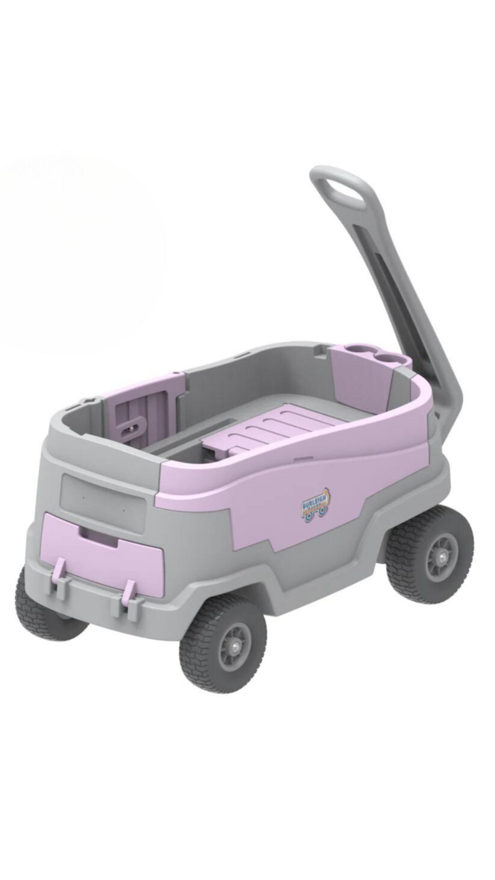 Burleigh Wagon Kids Stroller & Beach Wagon in Siren Purple, designed for beach trips and family outings with a convenient cooler.