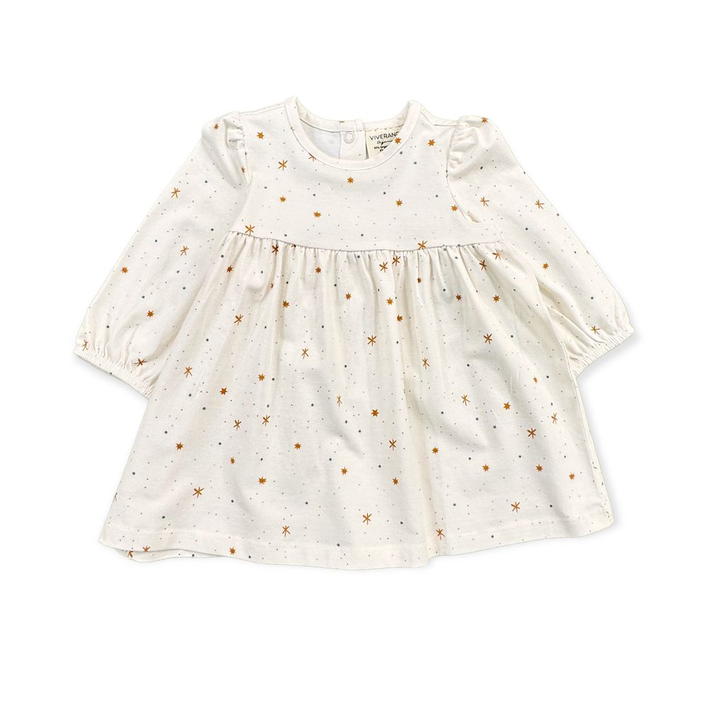 
                      
                        Organic Jersey Stars Flare Baby Dress + Bloomer Set
                      
                    