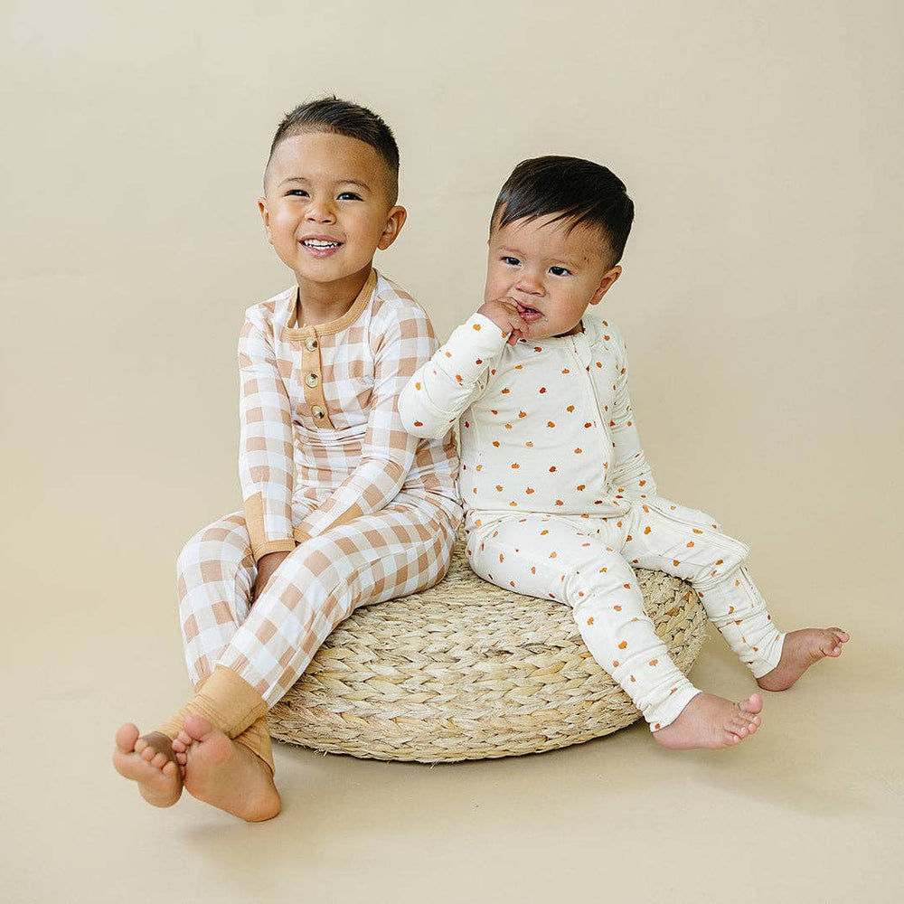 
                      
                        Golden Gingham 2pc Henley Bamboo Pajamas
                      
                    