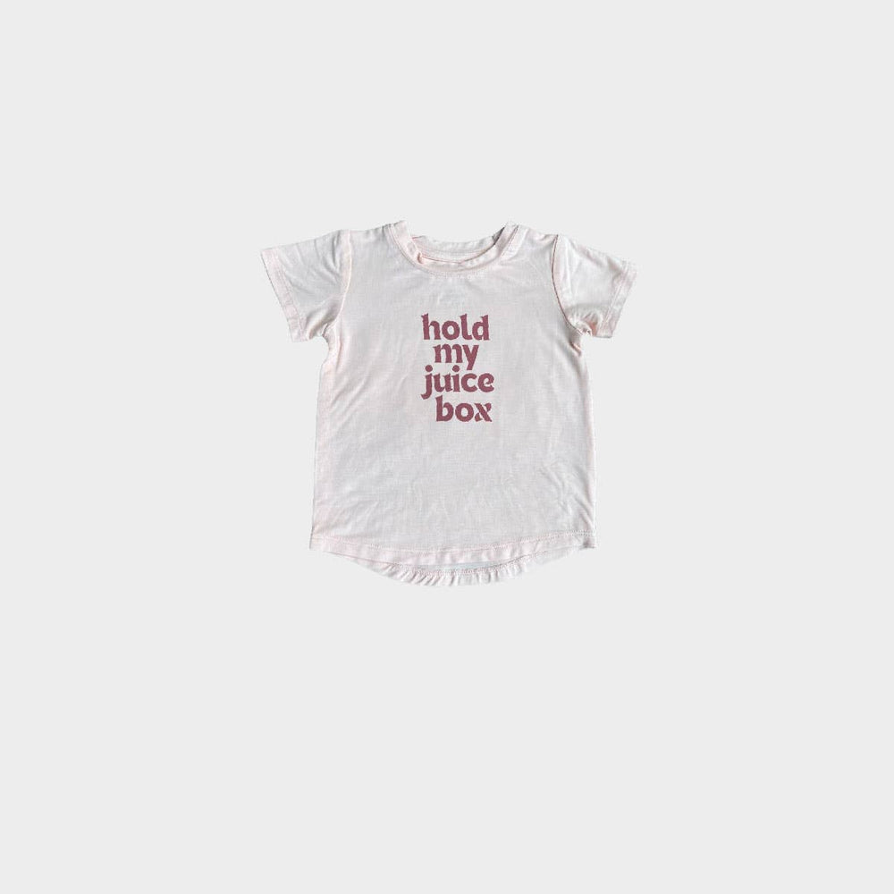 
                      
                        S24 D2: Girl's Bamboo Tee in Hold My Juice Box - Grace & Haven
                      
                    