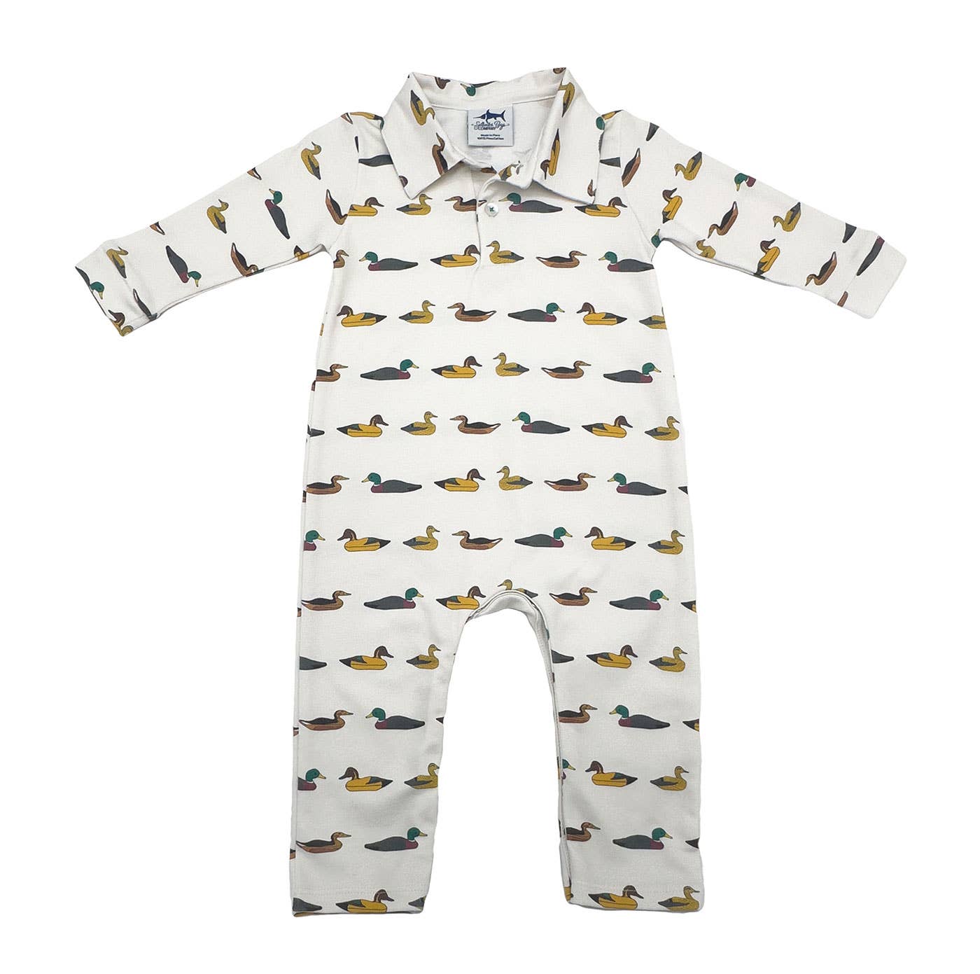 Boys SBC Signature Polo LS Romper
