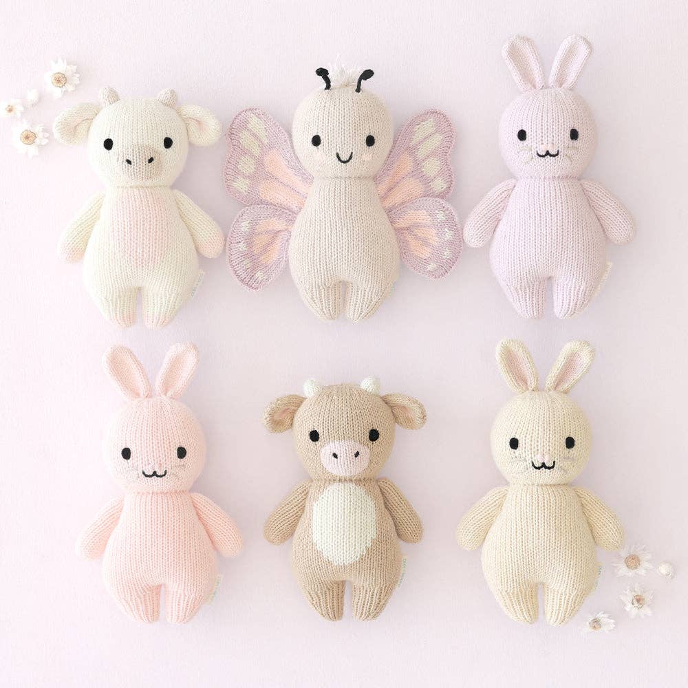 
                      
                        Cuddle + Kind Baby Butterfly with five other baby animals styled in two neat rows, perfect for gift set or nursery inspiration
                      
                    