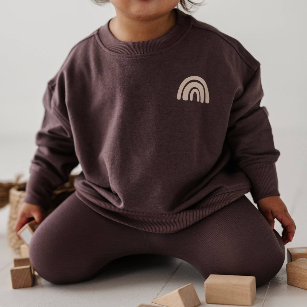 
                      
                        Boxy Baby & Toddler Ultra Soft Bamboo Sweatshirt - “You Are Beautiful, Brilliant, and Brave”
                      
                    