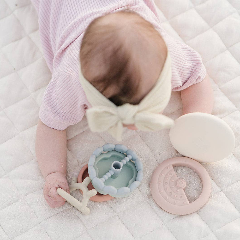 
                      
                        Classic Silicone Stacking Teething Ring Toy – 7-Piece Neutral Baby Toy by Marlowe & Co
                      
                    