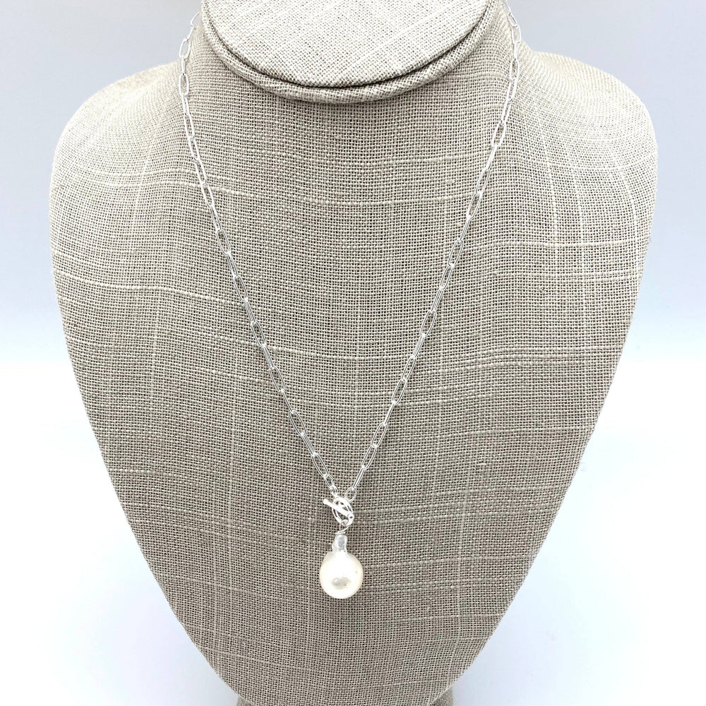 
                      
                        Carol Baroque Pearl Necklace - Sterling Silver
                      
                    