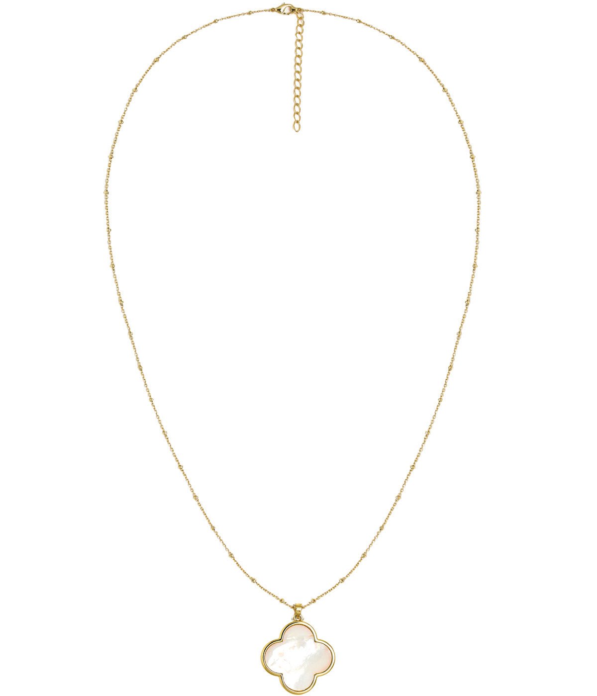 Dakota Necklace - 18k Plated- Mother of Pearl-Kristin Kennedy Collection