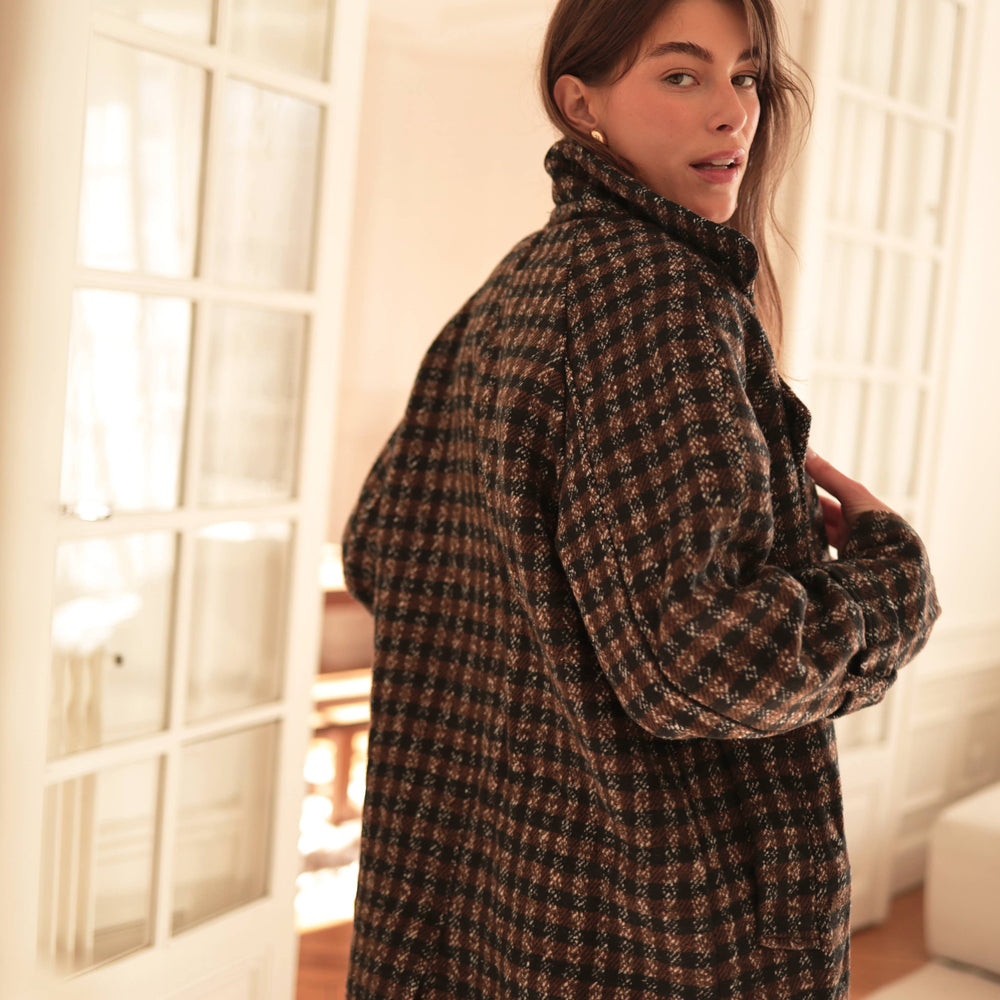 
                      
                        Plaid wool coat by Laura Laval Paris
                      
                    