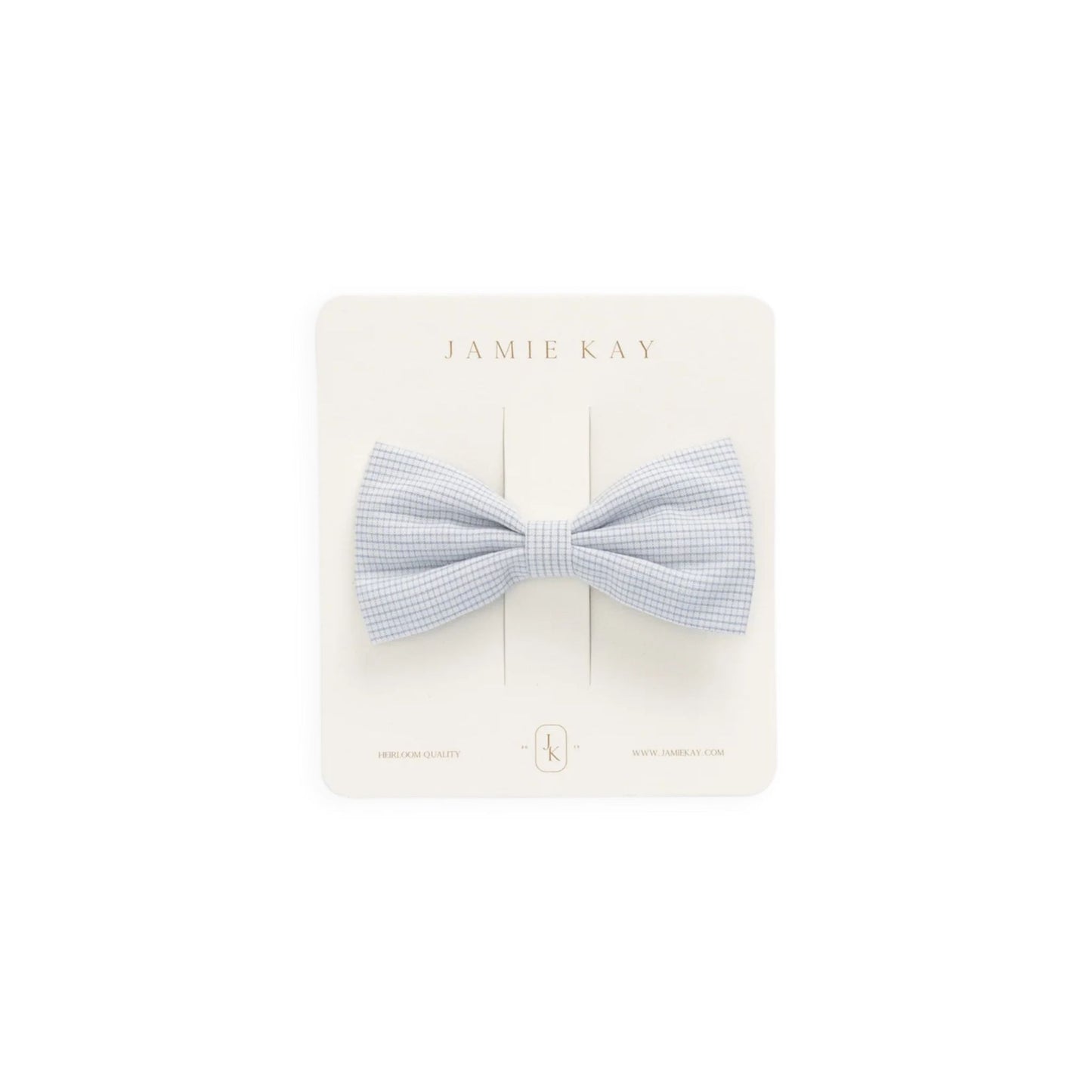 Jamie Kay Organic Cotton Désirée Bow in Petite Check flat lay