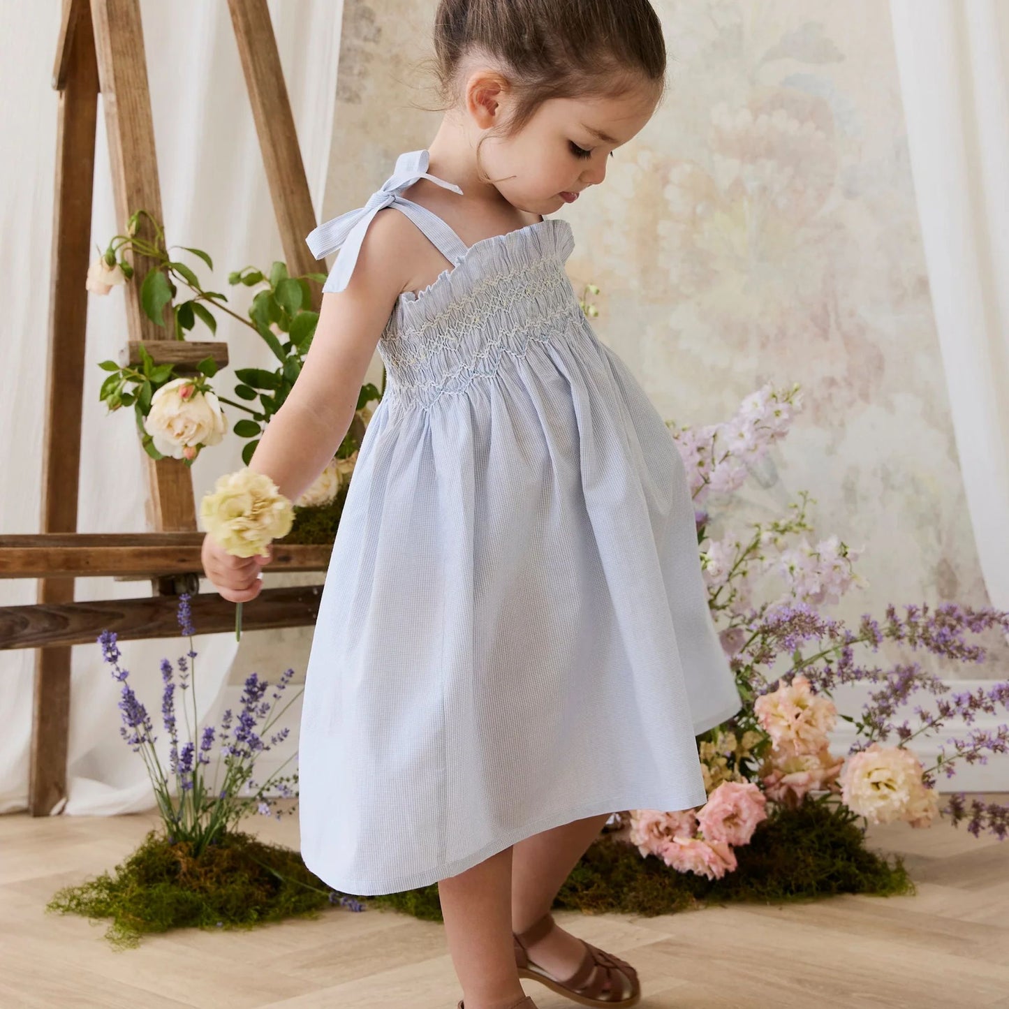 Jamie Kay Désirée Dress in Petite Check styled with coordinating pieces