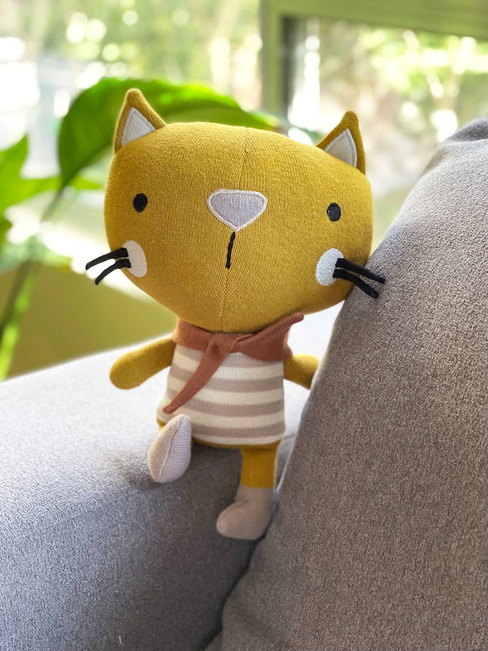 Remi Cat Organic Cotton Stuffed Animal Baby Kid Toy: Pink / One Size