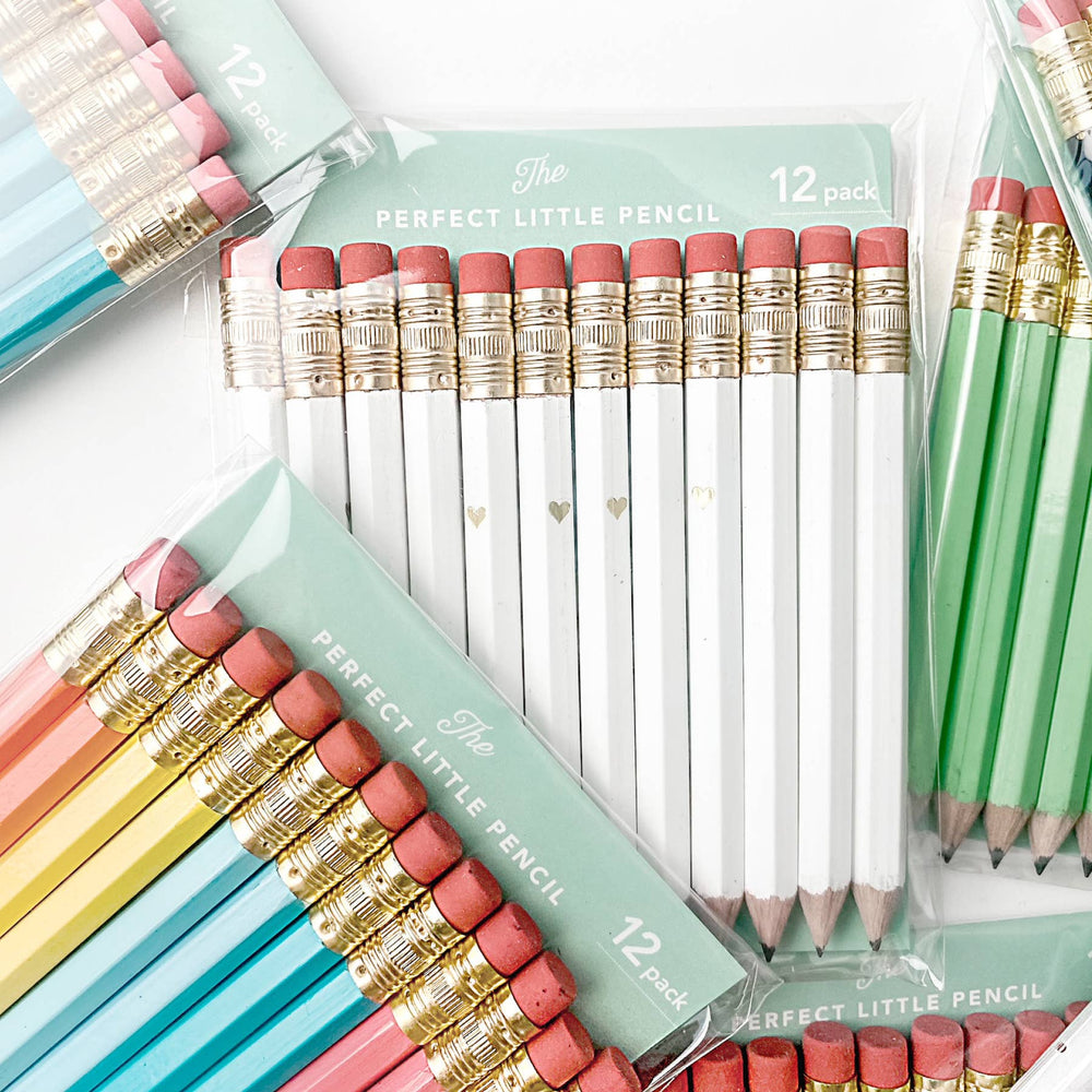 
                      
                        Mini Pencils - Gold Heart/White - Grace & Haven
                      
                    