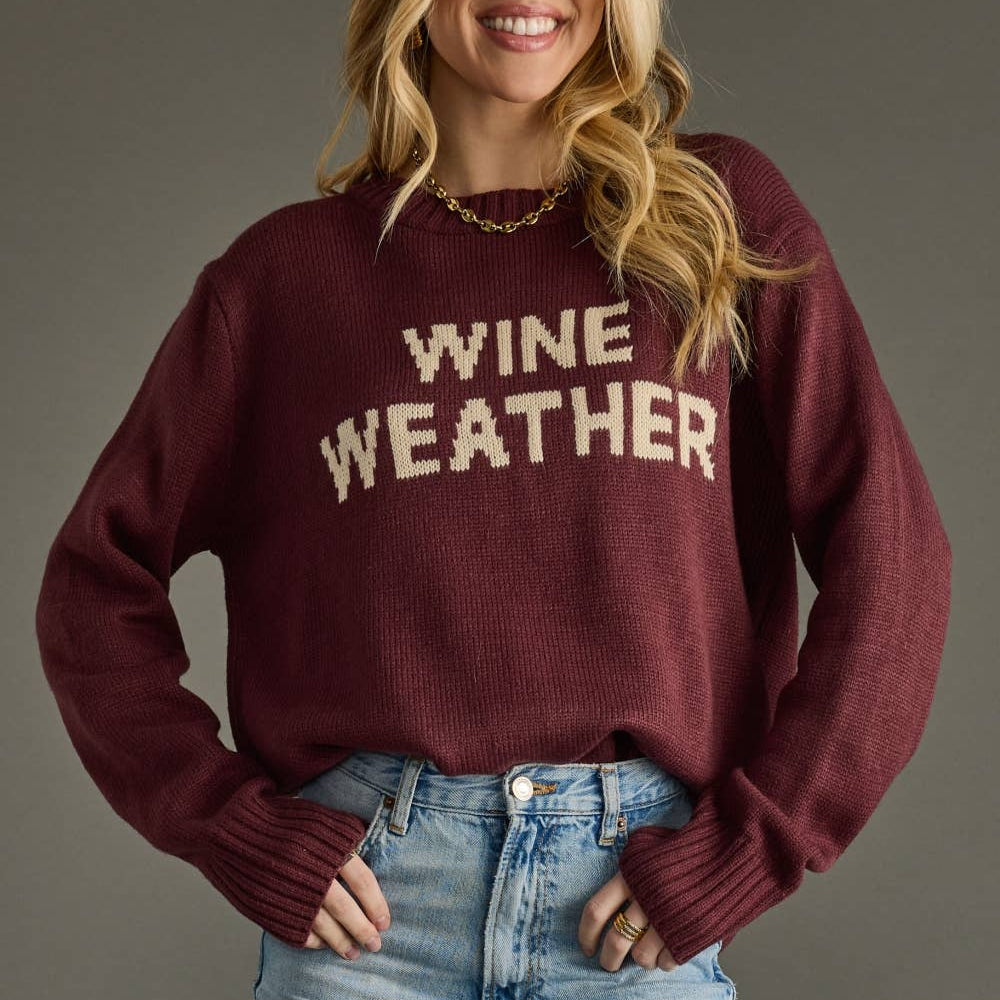 
                      
                        Wine Weather Sweater
                      
                    