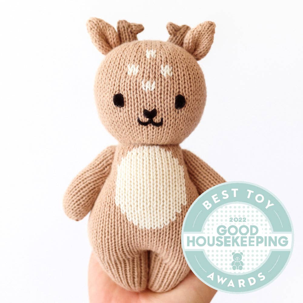 
                      
                        Baby Fawn – Hand-Knit Stuffed Animal | Gives 5 Meals
                      
                    