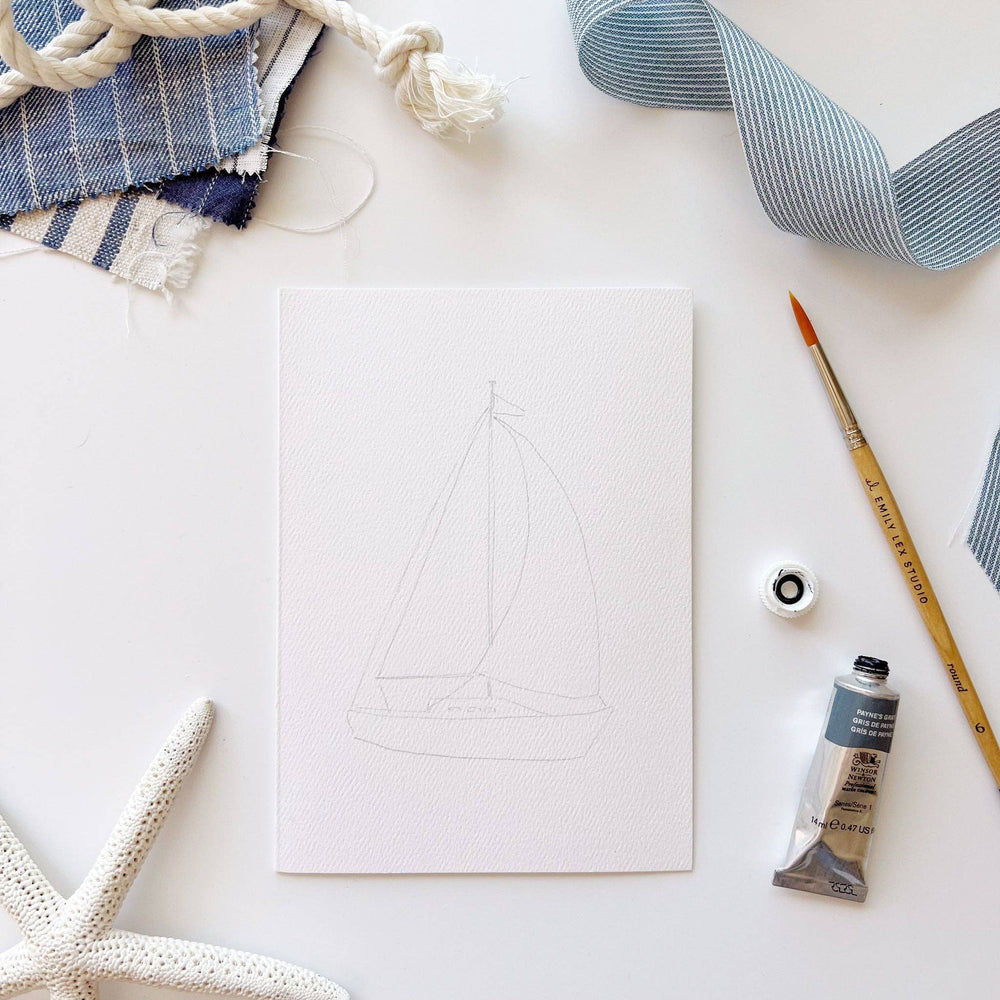 
                      
                        Seaside Paintable Notecards – Watercolor DIY Stationery Set by Emily Lex
                      
                    