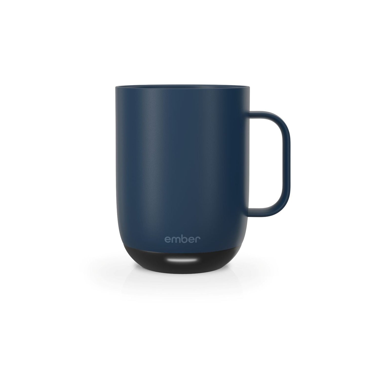 Ember Mug 2 temperature control smart mug on table in navy