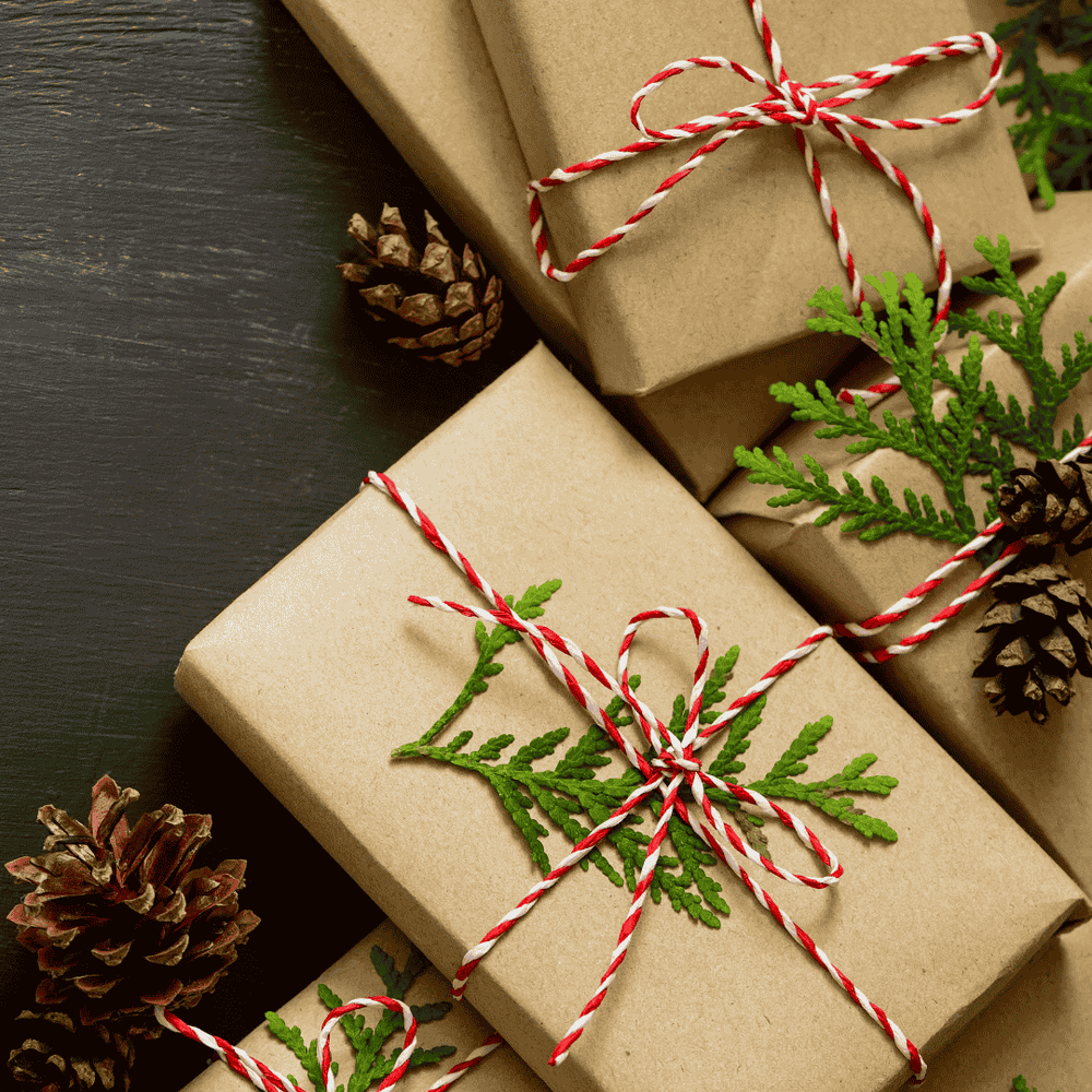 Essentials Package: Up to 5 curated holiday gifts from Grace & Haven with premium wrapping