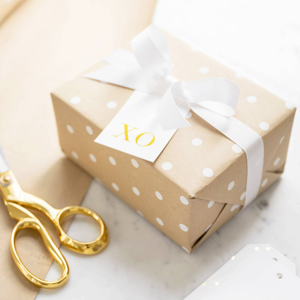 Kraft Polka Dot, Wrapping Paper Roll - Grace & Haven