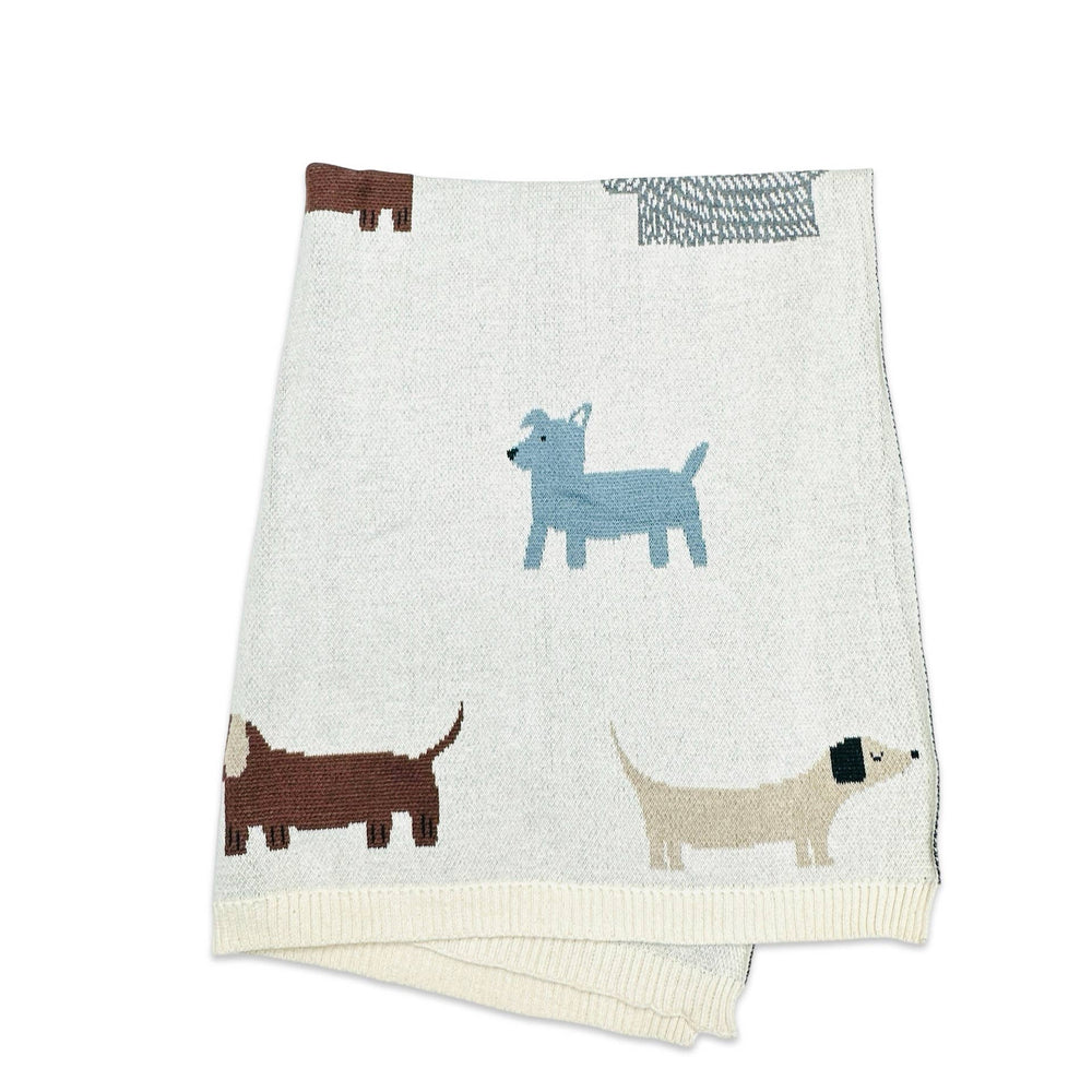 
                      
                        Buddy Dog - Organic Jacquard Sweater Knit Baby Blanket
                      
                    