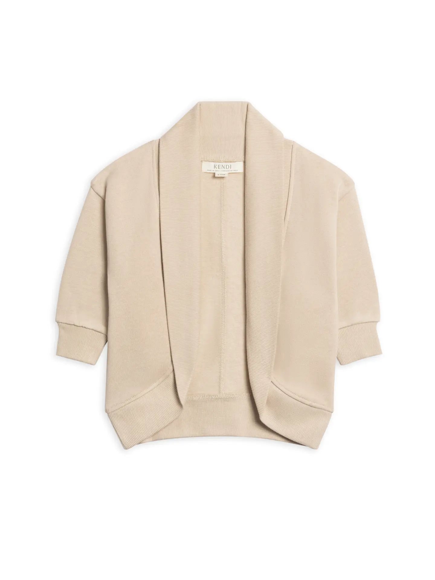 Finola Fleece Cocoon Cardigan by Colored Organics made from organic cotton fleece