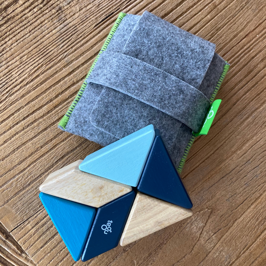 On-The-Go Magnetic Wooden Block Set - Grace & Haven