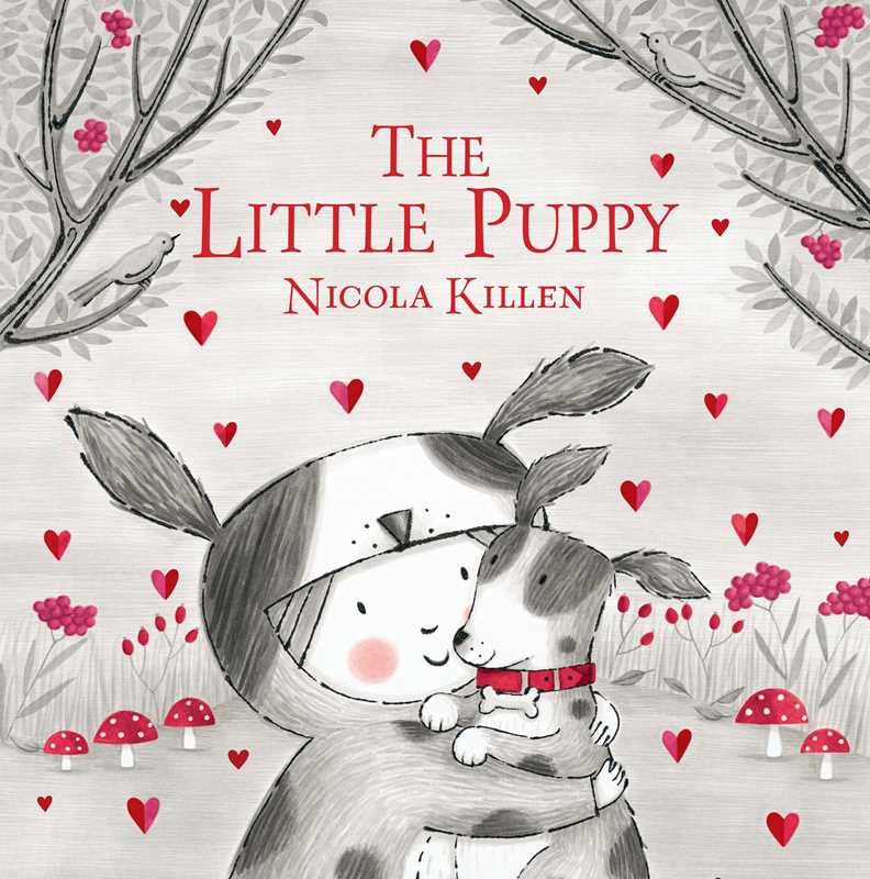 Flat lay of Little Puppy by Nicola Killen book cover