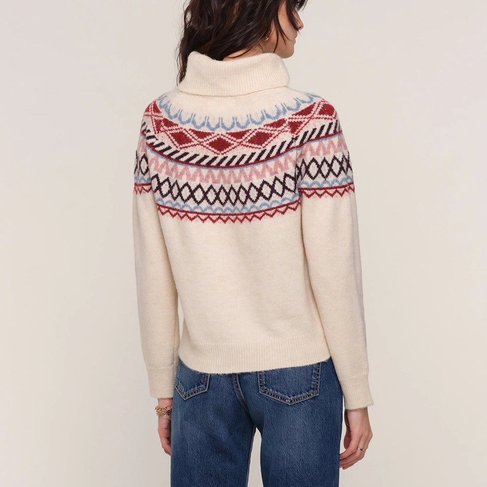 Back view of Mason Sweater showing raglan sleeves, relaxed silhouette, and fall-ready knit texture