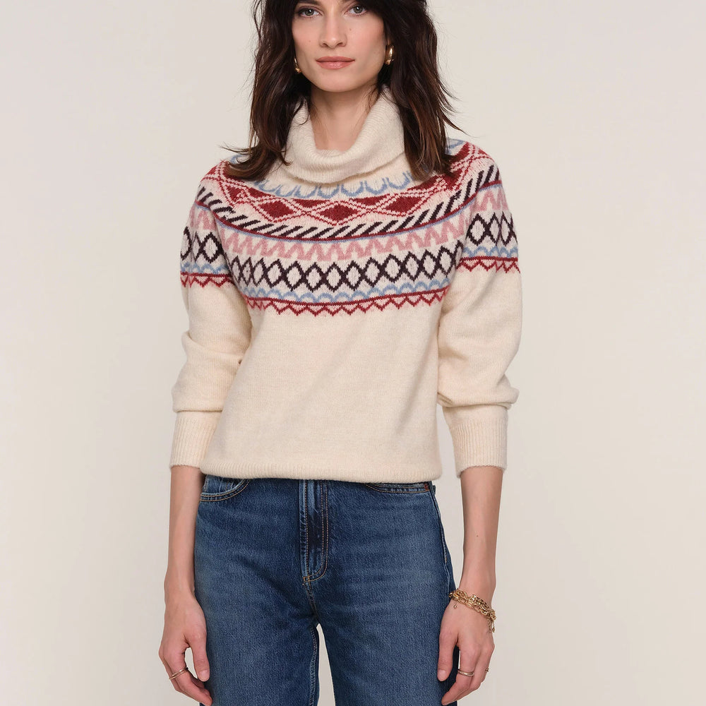 
                      
                        Side profile of Mason Sweater highlighting slouchy cowl neck, relaxed fit, and easy layering design
                      
                    