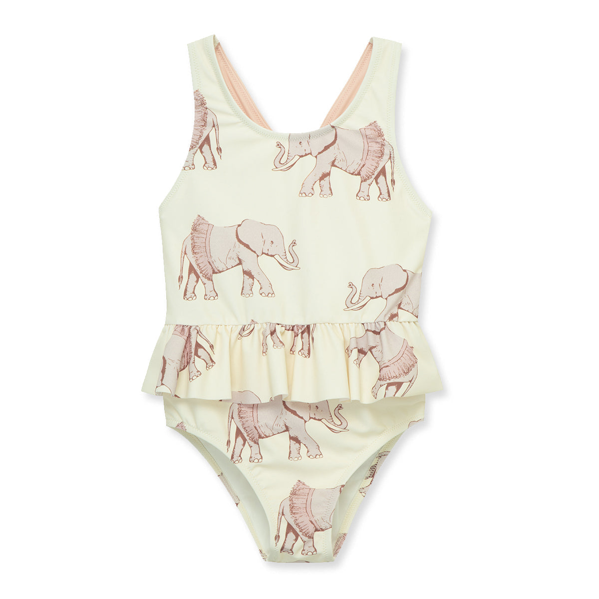 Tutu Elephant Ruffle Waist Suspender Swimsuit