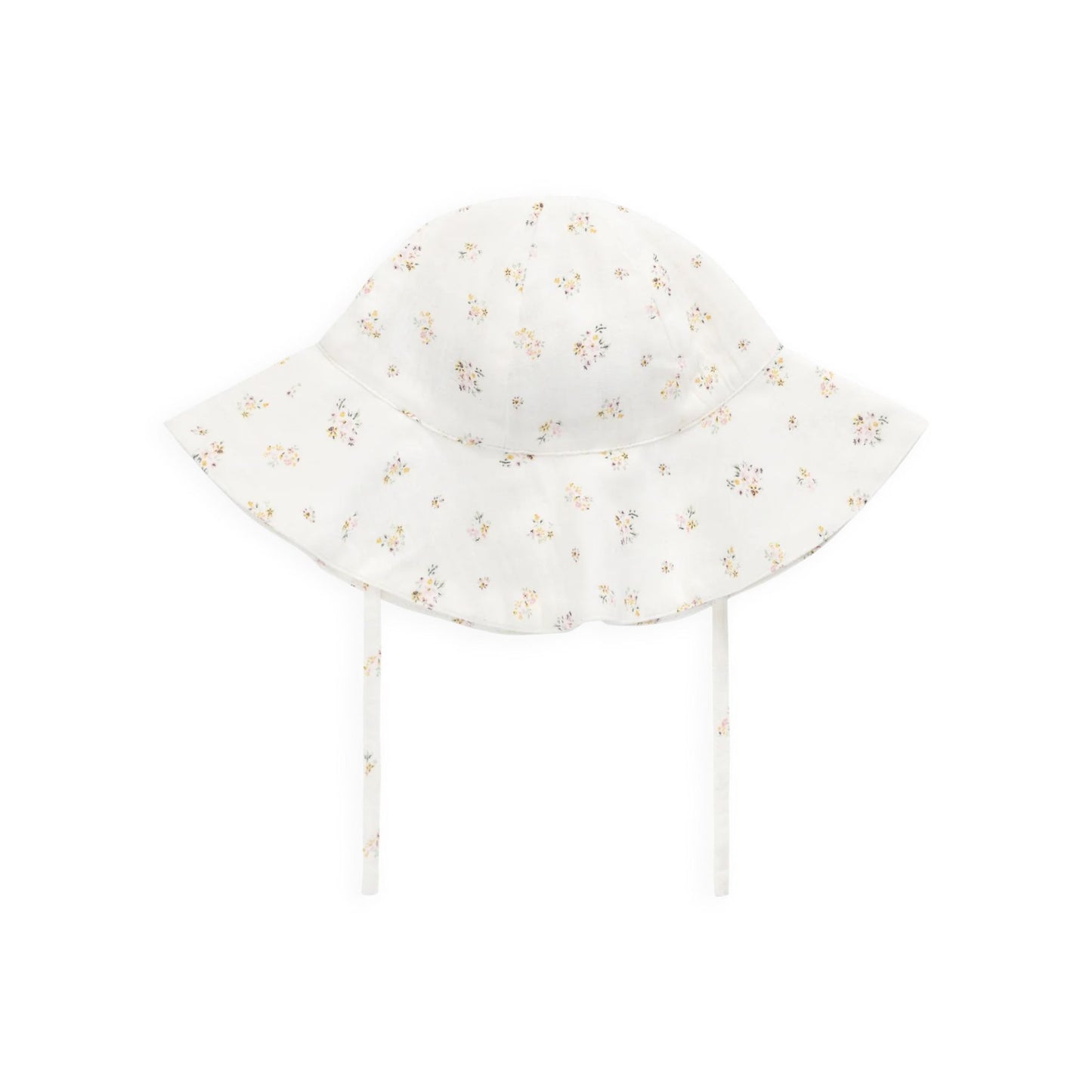 Jamie Kay Organic Cotton Muslin Noelle Hat in Ayla Whisper flat lay