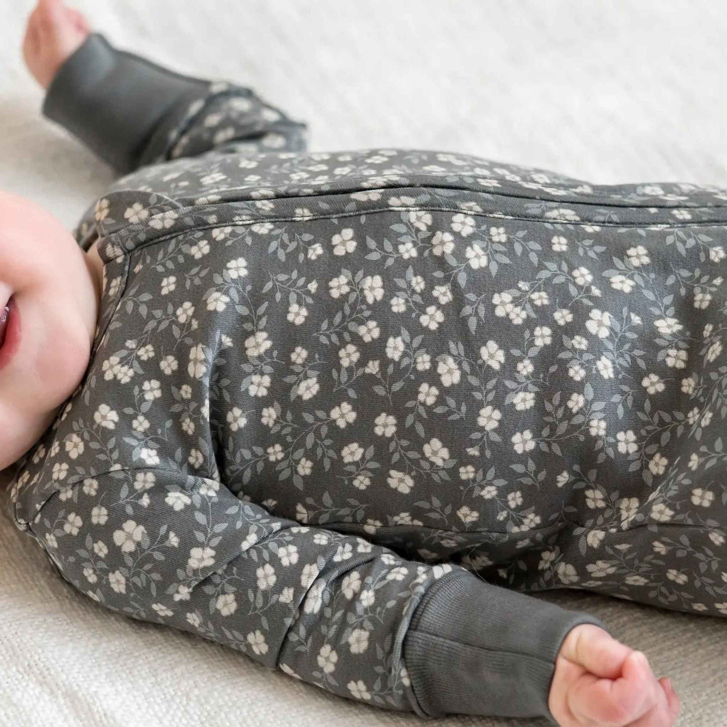 Peyton Organic Cotton Sleeper - Bray Floral | Colored Organics