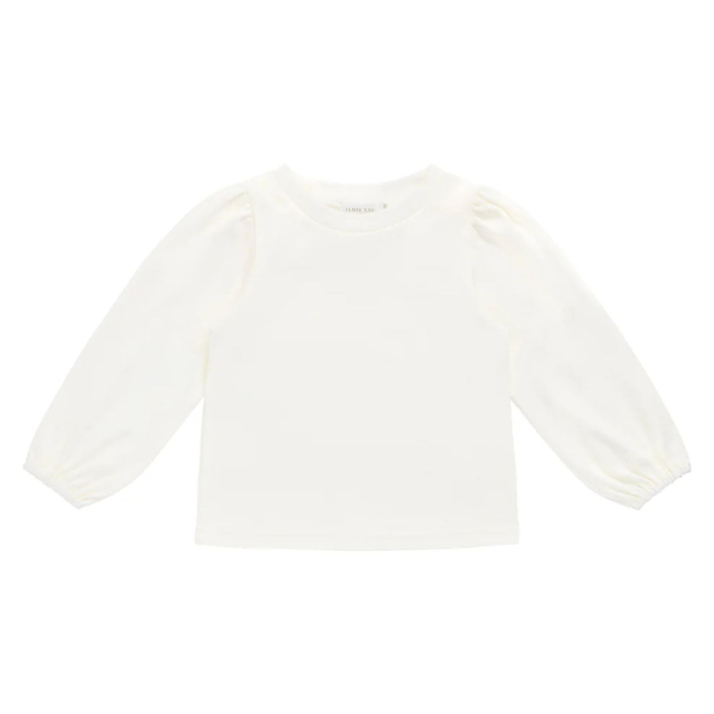 Jamie Kay Pima cotton Augustine top in parchment flat lay